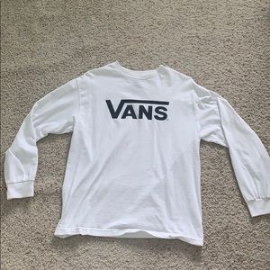 Vans white long-sleeve T-shirt
